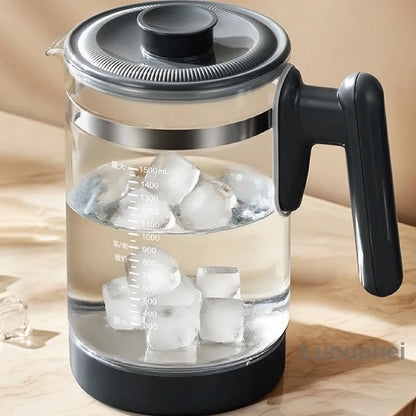 220V Health Kettle Temperature Control Pu'er Steam Teapot Baby 72h Constant Temperature Glass Milk Pot 1.5L Electric Kettle