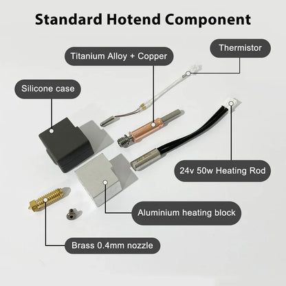 For Anycubic Kobra 3 V2 hotend 0.4mm Hardened Steel Brass Nozzle, Kobra 3 V2 Combo Accessories