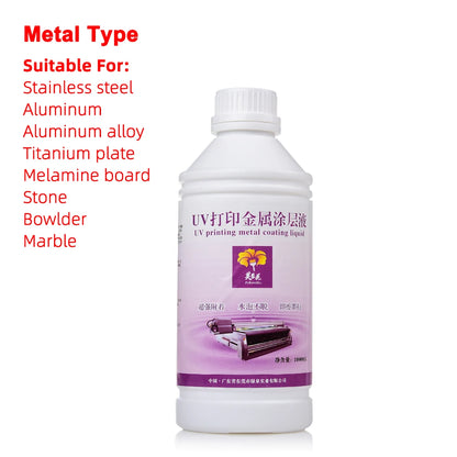 UV Pre-Coating Primer 1000ml For UV Flatbed Printer Curing Ink For Printing On Acrylic Glass Metal Materials UV Coating Liquid