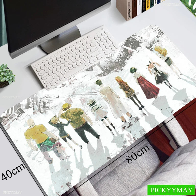 Steins Gate Mouse Pad Gamer Pad Big Gaming Mousepad XL Mouse Mat Keyboard Mat Desk Mat Table Carpet Mausepad Computer Laptop Pad