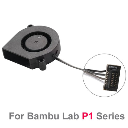 50x50x15mm Blower Cooling Fan for Bambu Lab X1 X1C Combo P1 P1P P1S 3D Printer Rapid Silent Drum Fan with Double Ball Bearings