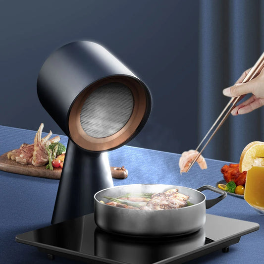 HTT-X6 Desktop Range Hood Household Mini Compact Low Noise Portable Hot Pot Barbecue Companion 30W