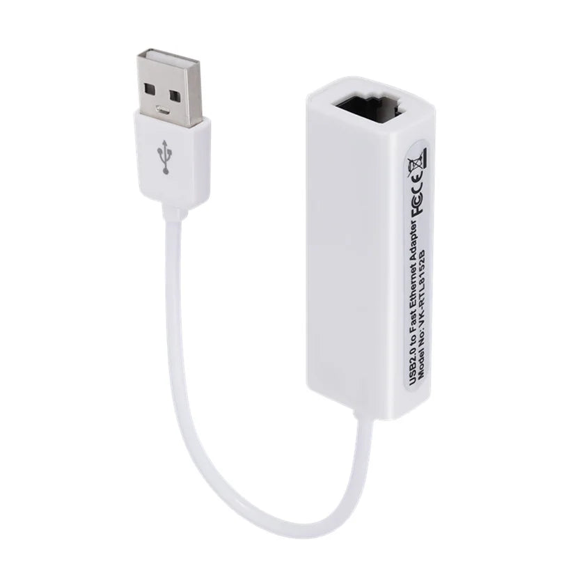 Portable USB 2.0 To RJ45 Network Card 10/100Mbps USB To RJ45 Ethernet Lan Adapter for PC Laptop Windows XP 7 8