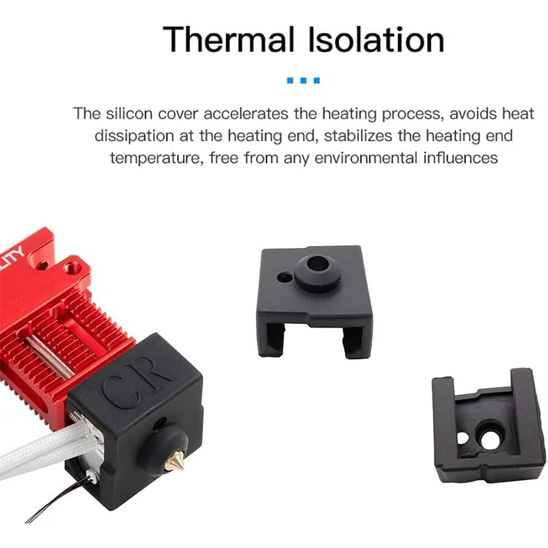 Official Creality Ender 3 V2 Neo Silicone Sock, 5/10PCS 3D Printer Hotend Heater Block Cover  for Ender-3 Max Neo/Ender3 neo