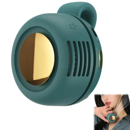 Portable Fan Mini Handheld Rechargeable Bladeless Electric Fan Clip Waist Fan Suitable for Outdoor Ventilation Desktop Small Fan