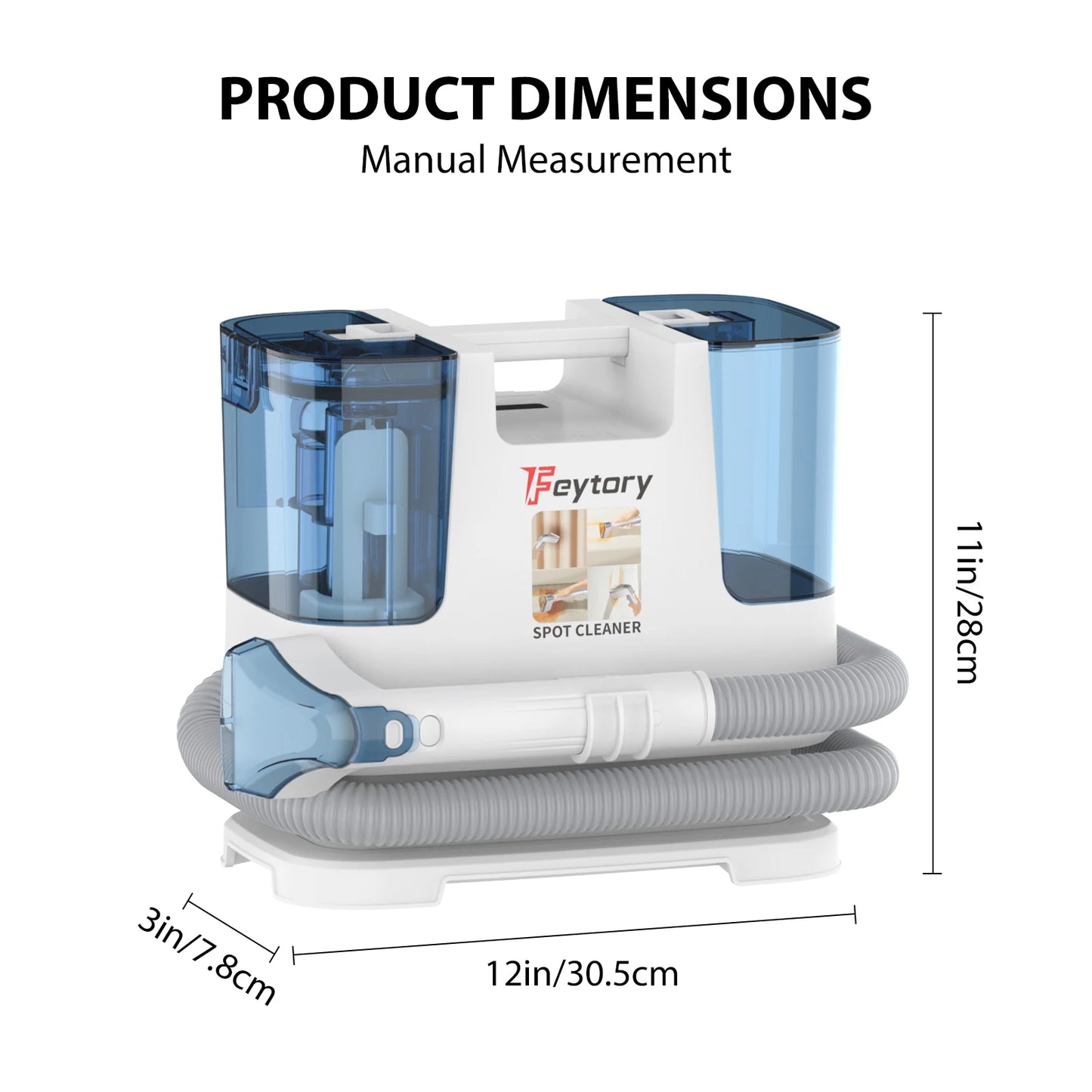 430W 15kpa Portable Carpet Cleaner Vacuum Cleaner Deep Clean Pet Stains Upholstery Cleaner Pet Special Stain Cleaner