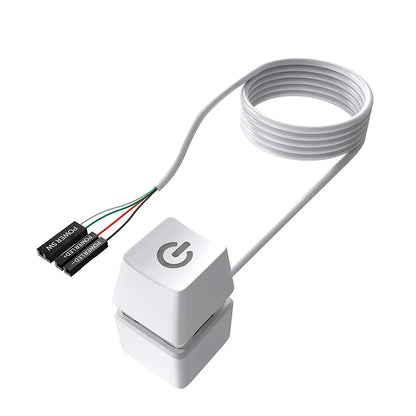 TEUCER Computer Desktop Switch Power Motherboard Switch Extension Cable Office and Home PC Power Button