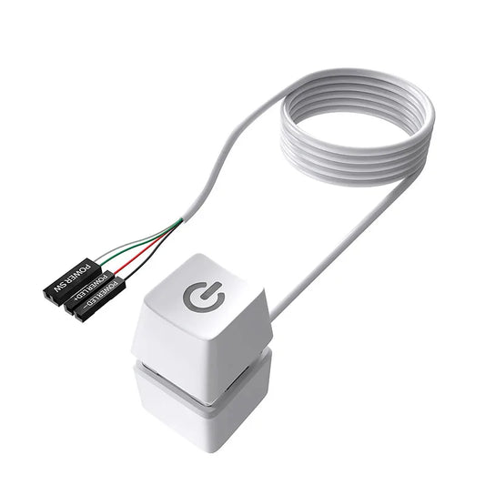 TEUCER Computer Desktop Switch Power Motherboard Switch Extension Cable Office and Home PC Power Button