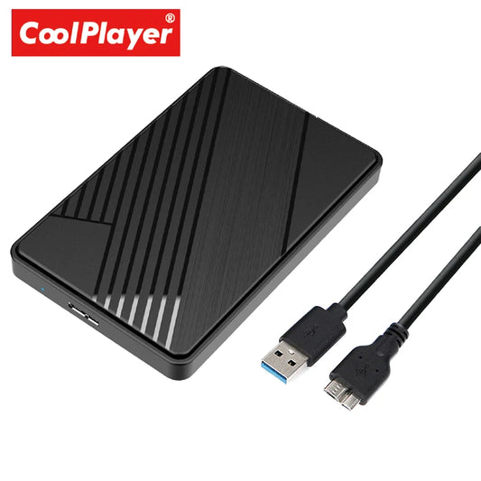 2.5 inch SATA to USB 3.0 External Hard Drive Enclosure Tool-Free 5Gbps SSD HDD Case Mobile Disk Box Support 6TB Laptop PC