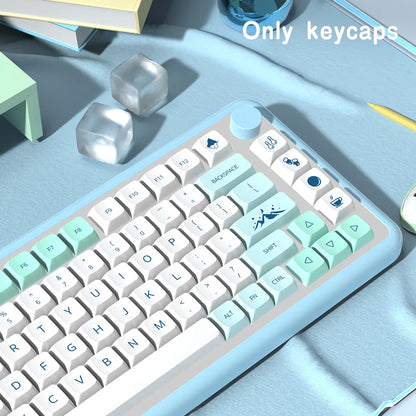 Iceberg XDA Profile keycaps Brazilian Korean Japanese Russian Spanish French ISO Enter PBT keycap For Mechanical Keyboard GK61
