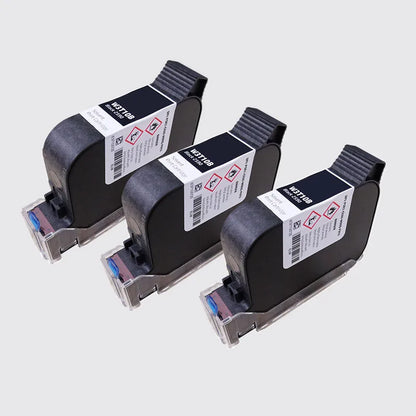 Original Black Fast Dry Solvent Based Ink Cartridge W3T10B 2590 FOL13B IQ800-N-BL 53S+ 60082A For Online TIJ 2.5 Inkjet Printer