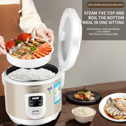 Peskoe Mini Rice Cooker, Old-Fashioned 1-2-3 Person Non-Stick Surface Cooking Rice Cooker, Multi-Function Household 2L 3L 4L 5L