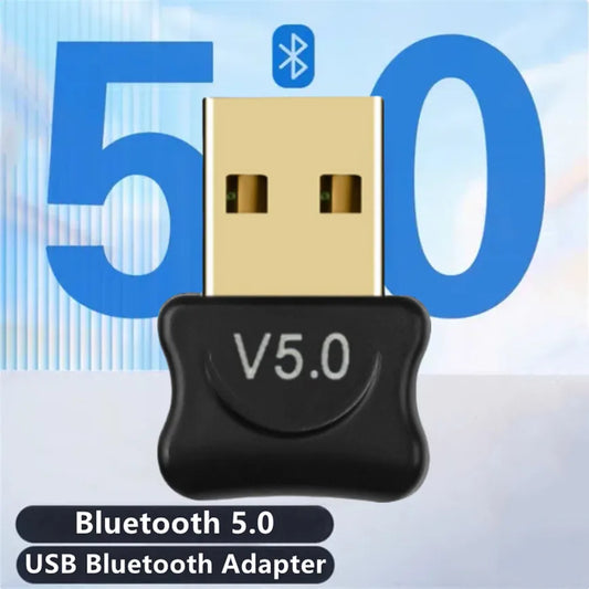 USB Bluetooth Adapter 5.0 Wireless USB Bluetooth Receiver Transmitter USB Bluetooth Audio Receiver Dongle for Computer PC Laptop