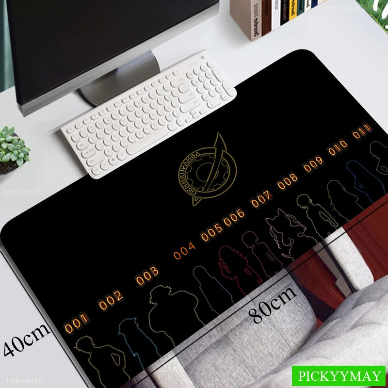 Steins Gate Mouse Pad Gamer Pad Big Gaming Mousepad XL Mouse Mat Keyboard Mat Desk Mat Table Carpet Mausepad Computer Laptop Pad