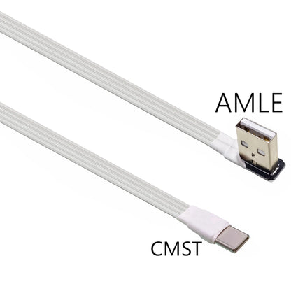 2M 3M USB-C Type C Male straighten/UP Down Angled 90 Degree to USB 2.0 Male Data Cable USB Type-c Flat Cable 0.1m/0.2m/0.5m/1m