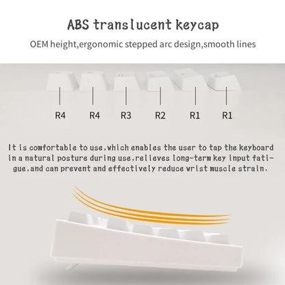 108 Keys Mechanical Keyboard Keycaps Brazilian Abnt2 Layout Keycap OEM Profile ABS Keycaps Double Shot Backlit Minimalism Key Ca