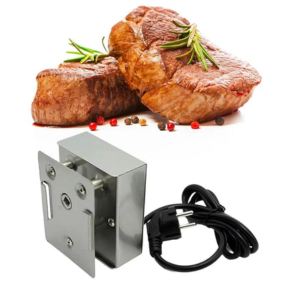 220V BBQ Electric Rotisserie For Grill Motor Espeto Para Churrasco Electric Heavy Duty Electrical Barbecue Accessories EU Plug