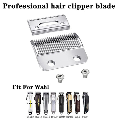 Professional 2-Hole Replacement Clipper Blade Fit For Wahl Super Taper & 8466 Cordless Magic Clip 8591# & Andis Hair Clippers