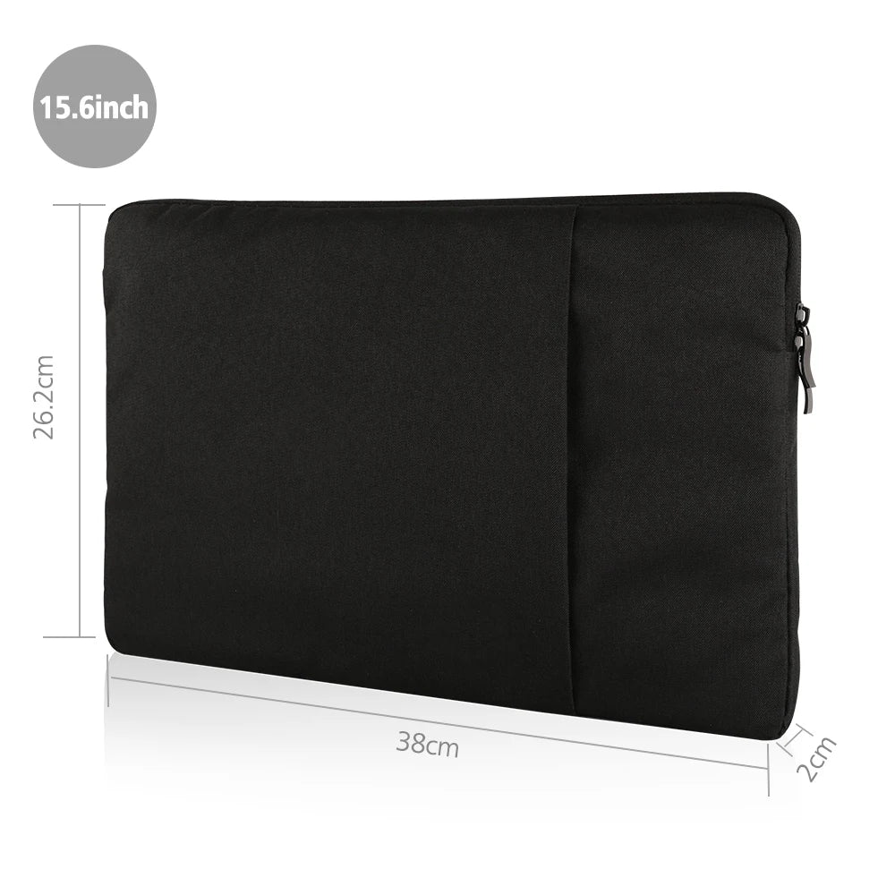 UPERFECT Polyester Laptop Sleeve Protective Case Vertical Style With Pocket Zipper For 13.3-18Inch Monitor Pad Tablet