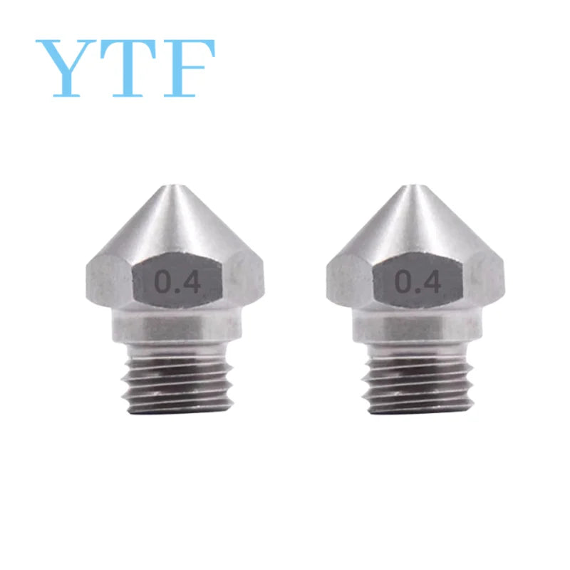 1-50PCS 3D Printers Parts MK10 Nozzle 0.2/0.3/0.4/0.5/0.6/ 0.8mm Copper M7 Threaded Part For Extrusion 1.75mm Filament Brass