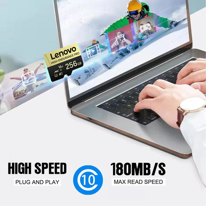 Lenovo 2TB High Speed Micro TF SD Flash Memory Card 1TB 512GB 256GB 128GB 4K Full HD Video Storage For Camera PC Game Devices