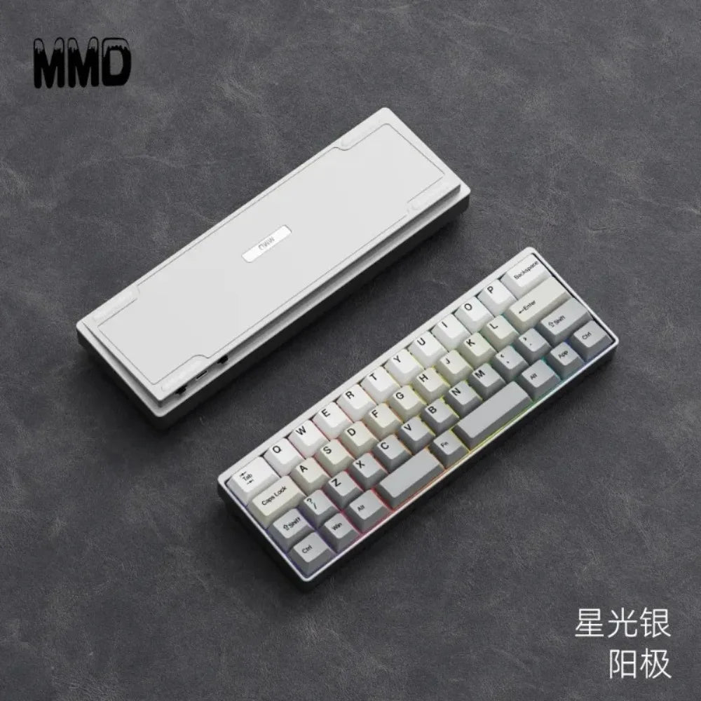 MMD KM40 Mechanical Keyboard Wireless Tri-mode O-Ring Hot-Swap Custom Designer 40% Aluminum Office Gaming Keyboard VIA/QMK Gift