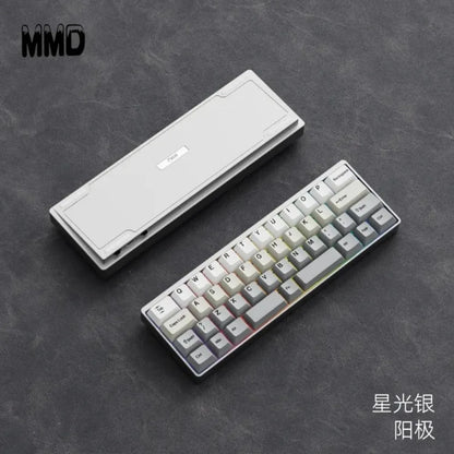 MMD KM40 Mechanical Keyboard Wireless Tri-mode O-Ring Hot-Swap Custom Designer 40% Aluminum Office Gaming Keyboard VIA/QMK Gift