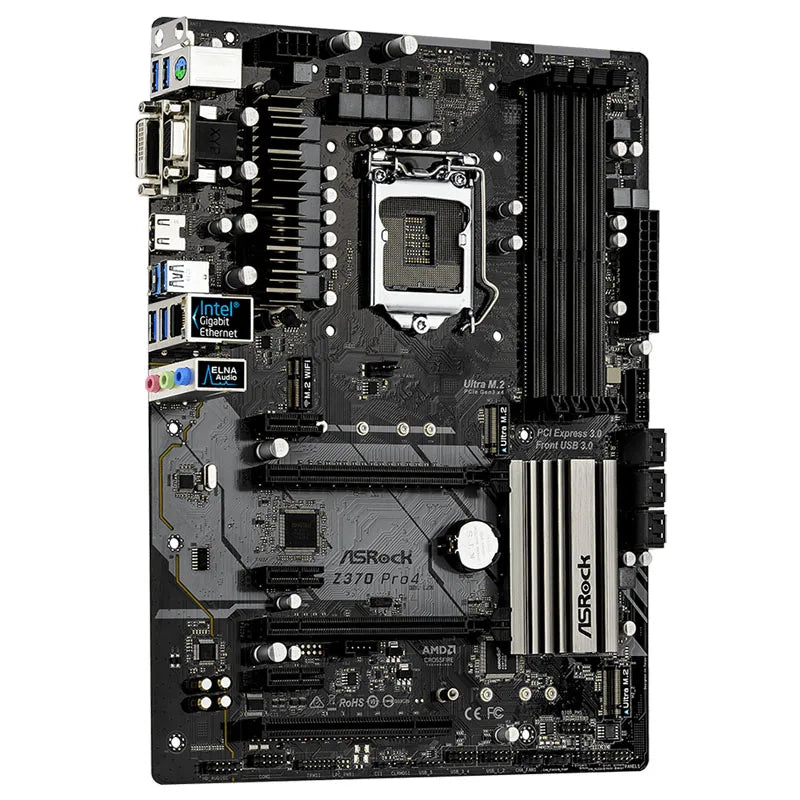 ASRock Z370 Pro4 Desktop Motherboard With Intel Z370 Z370M DDR4 LGA 1151 Original Desktop Mainboard