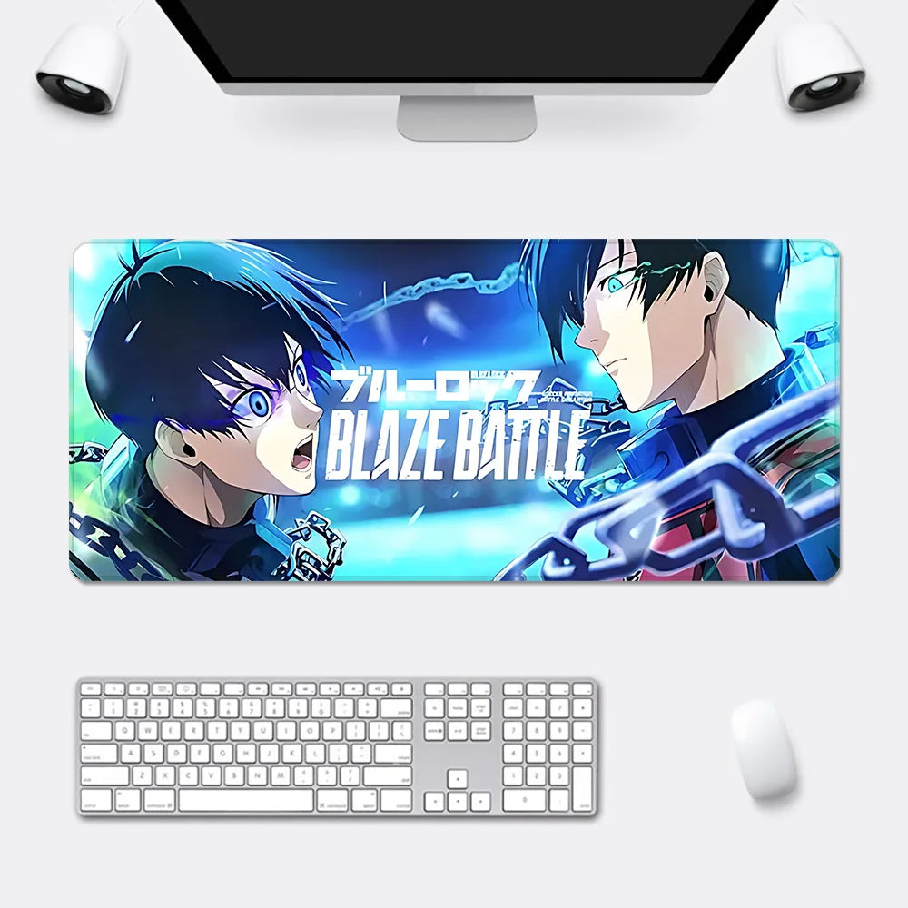 Anime Blue Lock Mousepad HD Printing Computer Gamers Locking Edge Non-slip Mouse Pad XXL90x40cm Keyboard PC Desk Pad