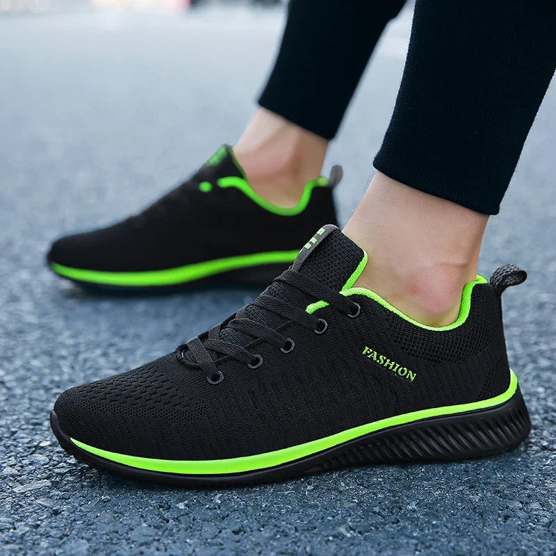 YRZL Men's Sports Running Shoes Lightweight Breathable Air Mesh Sneakers Non Slip Comfortable Casual Athletic Gym Shoes for Men