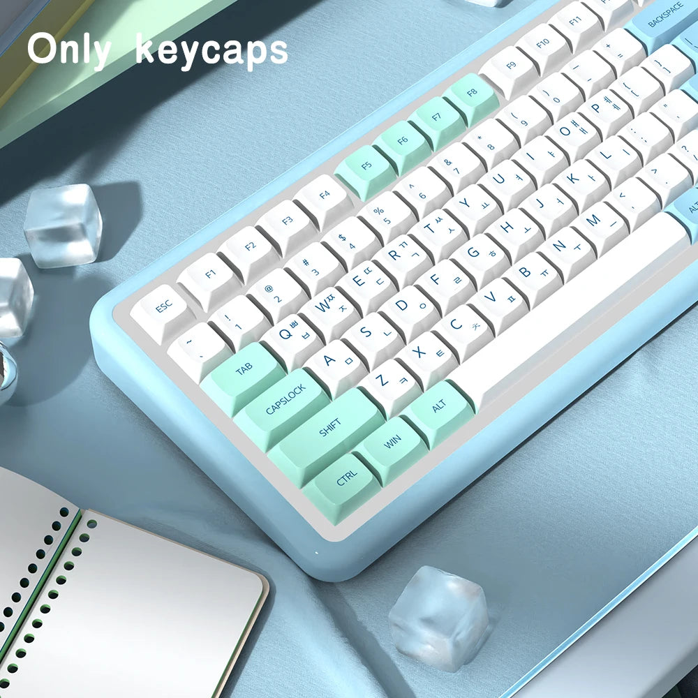Iceberg XDA Profile keycaps Brazilian Korean Japanese Russian Spanish French ISO Enter PBT keycap For Mechanical Keyboard GK61