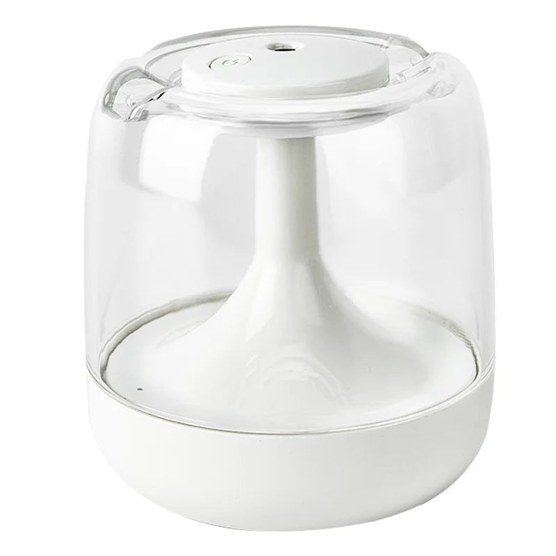 Small Home Humidifier for Bedroom, Large Mist Aroma Diffuser with Ambient Light, Super High Fog Output USB Air Humidifier