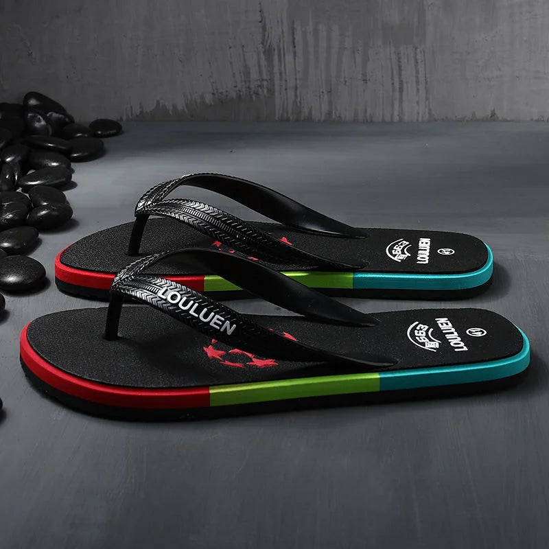 Flip Flops Men's Slippers Summer Fashion Wear Antiskid 2022 New Korean Fashion Personality Casual Beach Sandals Luxury Slides