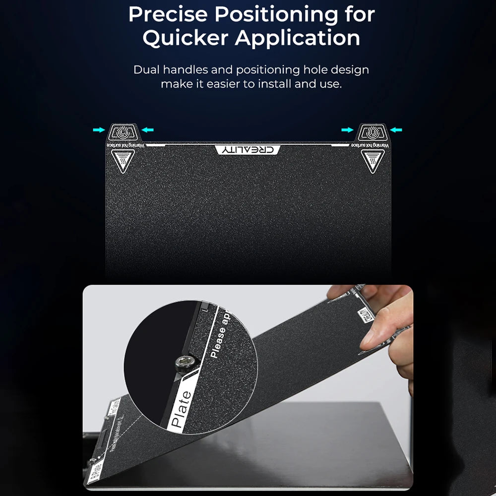 Creality K1C PEI Build Plate/ Smooth PEI Build Plate Without Soft Magnetic Sticker 235x235mm Printing Platform Board Frosted