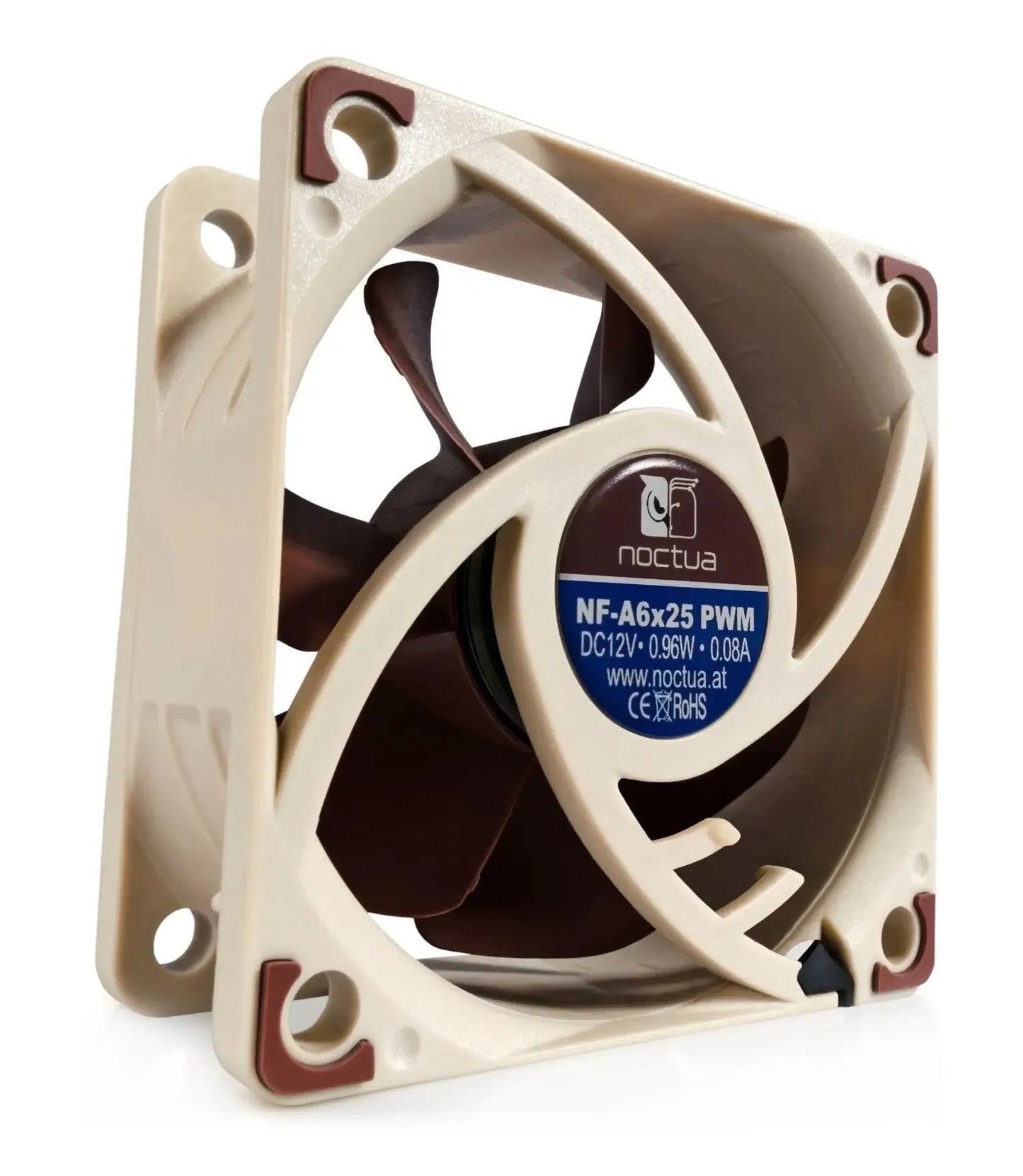 Noctua NF-A6X25 60x60x25mm 12V/5V 3pin/4pin PWM Intelligent Temperature Control SSO Magnetically Stable Bearing 6CM Fan
