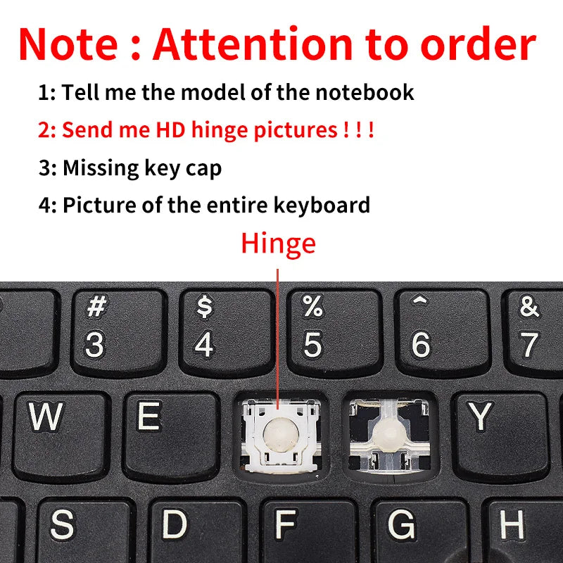 Replacement Keycap Key For Lenovo Asus Hp Toshiba Samsung Acer Sony Xiaomi Huawei IBM Msi All Series Laptop Keyboard KEY & Clips