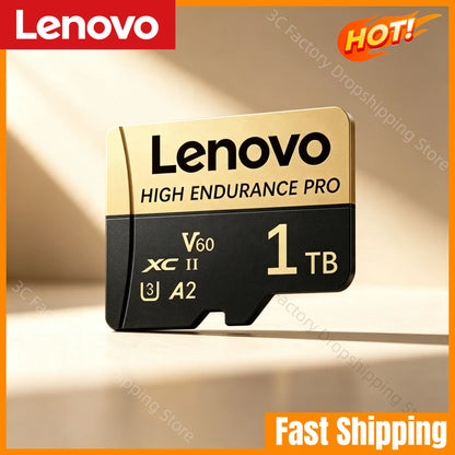 Lenovo 2TB High Speed Micro TF SD Flash Memory Card 1TB 512GB 256GB 128GB 4K Full HD Video Storage For Camera PC Game Devices