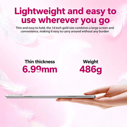 Android 15 10'' Tablet 8+128GB Ultra Slim Lightweight Kids Education Tablet with Full Set Keyboard Mouse Stylus Case Dual Speaker Home Office Tablet