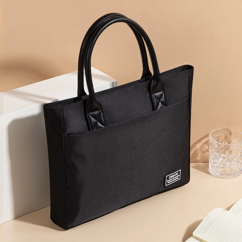 Laptop Bag for Women 13 14 Inch Business Computer Work Tote Handbag Briefcase for MacBook Air 13.6 Pro 14.2 Huawei Dell ASUS HP