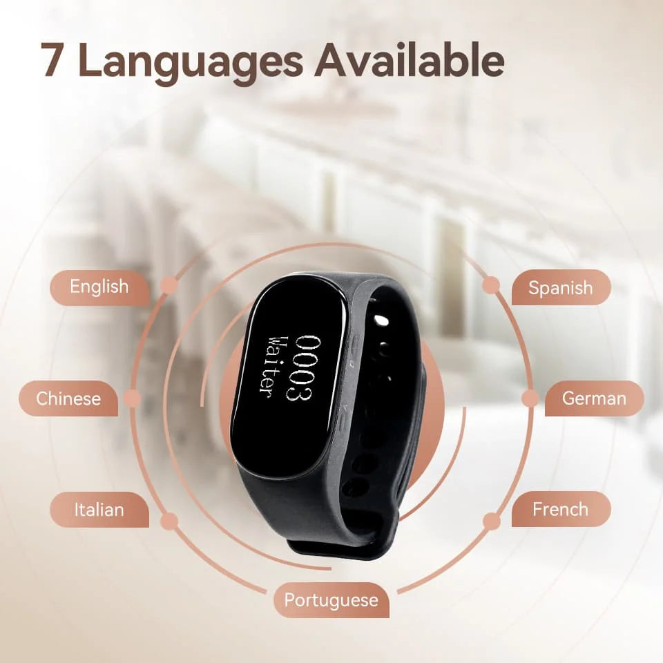 Retekess Restaurant Pager Wireless Waiter Calling System TD112 Waterproof Watch Receiver TD036 Call Buttons For Cafe Bar Club