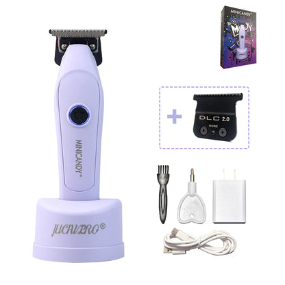 JUCAI MINICANDY JC08 Men's Hair Clipper DLC Zero Gapped Brushless Motor with Base Charger Professional Trimmer Finishing Machine