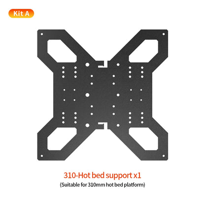 3D Printer Upgrade Y Axis Hot Bed Support Plate 3D Parts for 310mm Aluminum Heatbed Hotbed Platform compatibility Linear Rail
