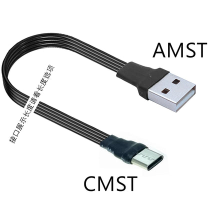 2M 3M USB-C Type C Male straighten/UP Down Angled 90 Degree to USB 2.0 Male Data Cable USB Type-c Flat Cable 0.1m/0.2m/0.5m/1m