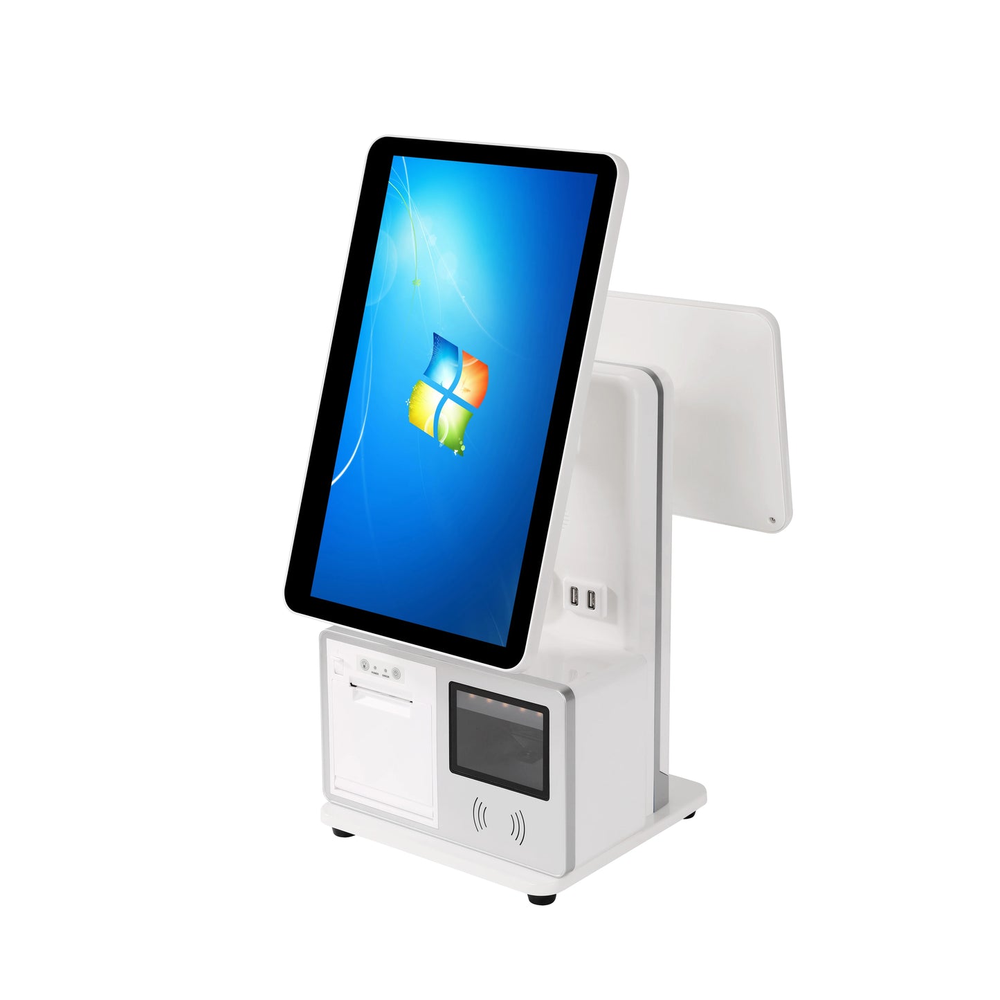 15.6 inch POS Terminal, All-in-One Cash Register POS System The screen supportsIt can be adjusted to left or right orientation.