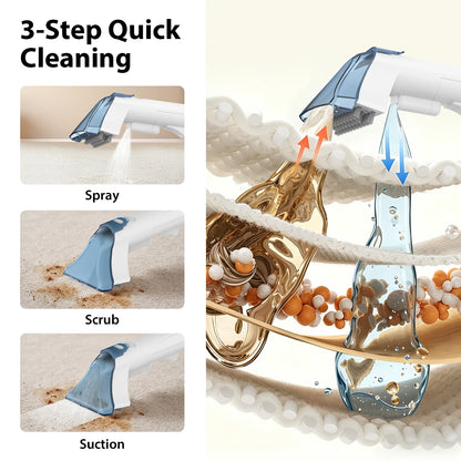 430W 15kpa Portable Carpet Cleaner Vacuum Cleaner Deep Clean Pet Stains Upholstery Cleaner Pet Special Stain Cleaner