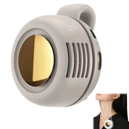 Portable Fan Mini Handheld Rechargeable Bladeless Electric Fan Clip Waist Fan Suitable for Outdoor Ventilation Desktop Small Fan