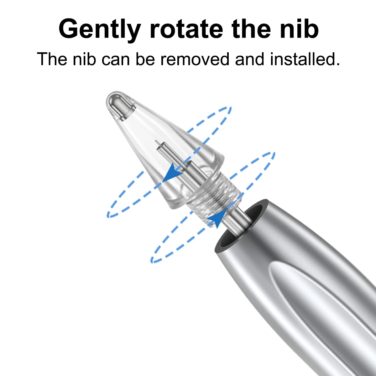 For Huawei M-Pencil 2Nd Replacement Nib Stylus Pen Nickel Plated Alloy Tip for M-Pencil 2 Accessories Spare Replacable Nibs