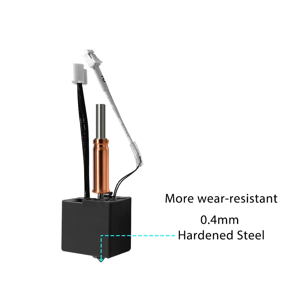 For Anycubic Kobra 3 V2 hotend 0.4mm Hardened Steel Brass Nozzle, Kobra 3 V2 Combo Accessories