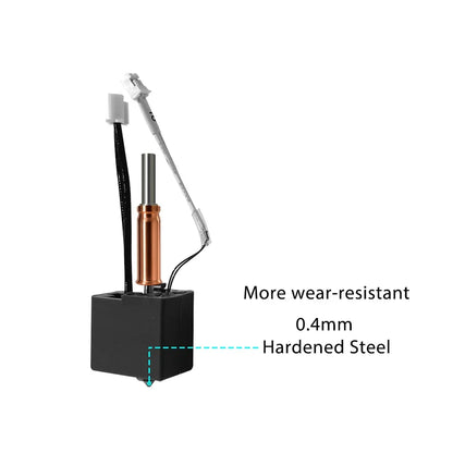 For Anycubic Kobra 3 V2 hotend 0.4mm Hardened Steel Brass Nozzle, Kobra 3 V2 Combo Accessories