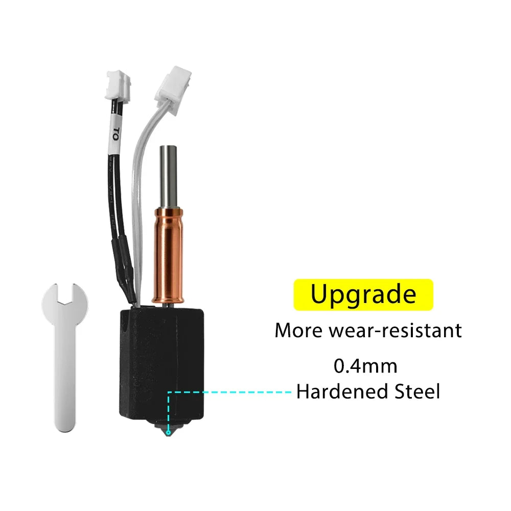 For Anycubic Kobra 3 V2 hotend 0.4mm Hardened Steel Brass Nozzle, Kobra 3 V2 Combo Accessories